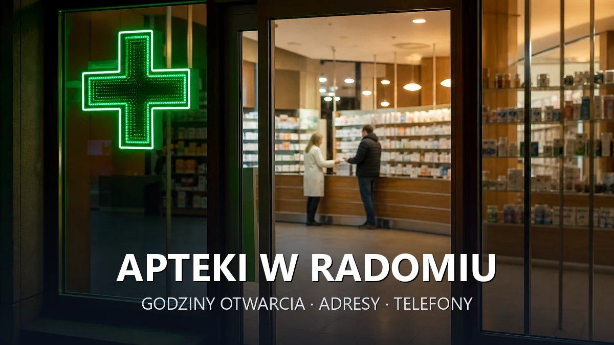 Apteki w Radomiu - godziny otwarcia i dyżury